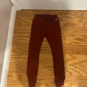 Rust Red Sz M gym shark essential leggings